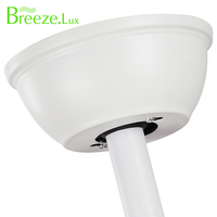 Ventilador de techo LED de 4 aspas con mando a distancia, diseño blanco invisible inteligente para uso tradicional en el baño interior