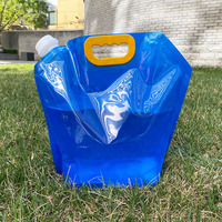 Envase de Bebidas Personalizado Transparente de Grado Alimenticio para Cerveza, Jugo, Agua, Bolsa de Agua Plegable Portátil de 2L 5L con Boquilla de Plástico