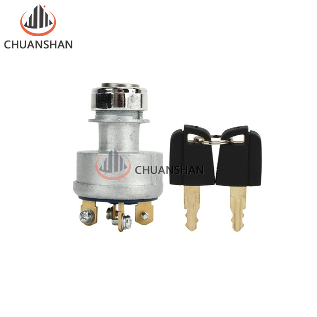 9G7641 Ignition Starter Switch 4 Wire Ignition Key Start Switch with 2 Keys for Caterpillar CAT 229 306 320 330 322 375