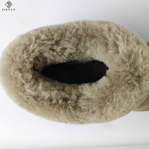 Mocassini <span class=keywords><strong>Termici</strong></span> Antiscivolo Traspiranti con Ammortizzazione per Donna, Leggeri e Confortevoli, in Pelle di Pecora, per Interni, Autunno/Inverno - Product Image 4