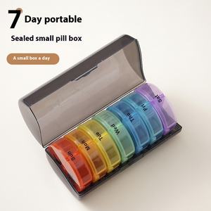 Caja de almacenamiento de PP de 14 rejillas al por mayor para medicinas, tabletas, vitaminas, pastillero portátil de 7 días, <span class=keywords><strong>horario</strong></span> <span class=keywords><strong>Am</strong></span> <span class=keywords><strong>Pm</strong></span> - Product Image 2
