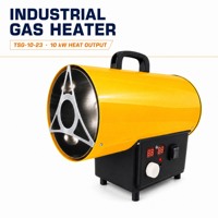 Chauffage industriel pratique au propane GPL de 10 kW avec protection, à air forcé, en acier inoxydable, avec pompe et moteur