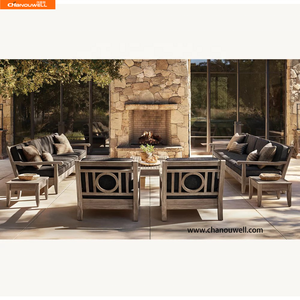 Set di Sedie Lounge in Teak Moderno Ispirato <span class=keywords><strong>all</strong></span>'Estetica del Giardino <span class=keywords><strong>Inglese</strong></span>, Mobili da Esterno Resistenti e Impermeabili per Tutte le Stagioni - Product Image 2