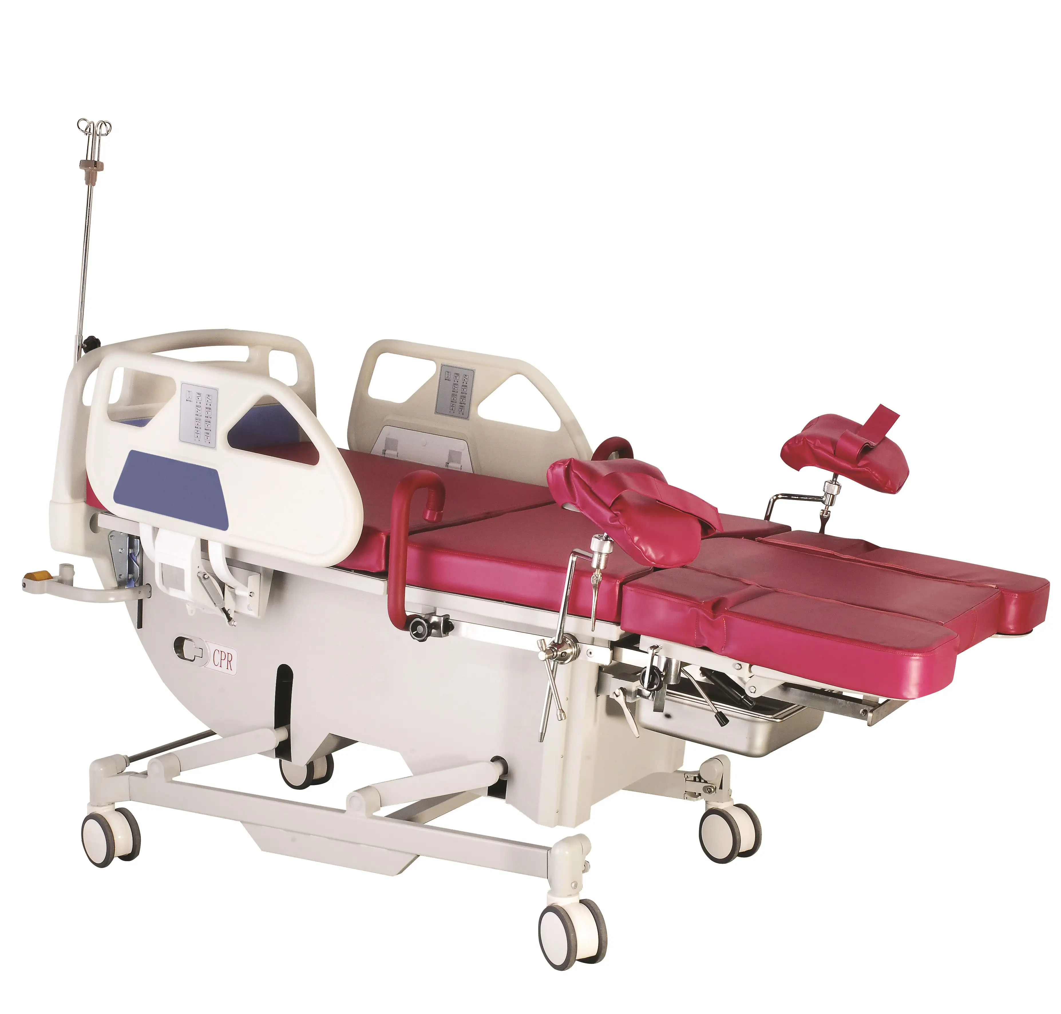 Lit d'hôpital de classe supérieure d'examen obstétrique de lit d'accouchement électrique moderne pour la récupération gynécologique d'accouchement de travail avec CPR