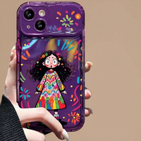 Coque de téléphone en TPU avec design miroir et fenêtre pour iPhone 17 8 Plus X Xr XS 11 12 13 14 15 16 Pro Max – Style Personnalité Fille