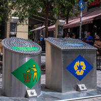 Machine de recyclage des déchets souterrains pour les rues de la ville, poubelles intelligentes, station de tri des déchets, poubelle souterraine