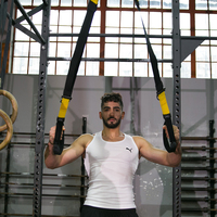 Sangle de suspension fitness pour entraînement en salle de sport, bandes de résistance, exercices d'étirement, sangles élastiques TRX