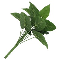 Vente en gros d'article de bonne qualité plante feuille de latex toile de fond mariage feuilles vertes décoration