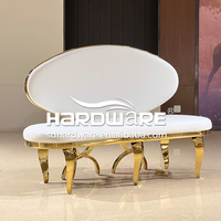 Canapé mariage mode chaise royale mariée et marié en acier inoxydable canapé de mariage
