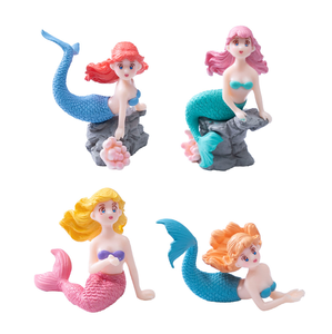 Mode chaude sirène résine artisanat Aquarium Micro océan animaux paysage dessin animé Figures bricolage PVC Figurine ornements - Product Image 5