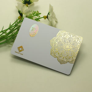 Hot Laser Gold Stamp Custom PVC Plastic Card Printing - Product Image 2