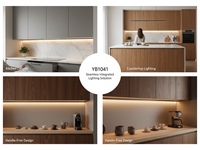 Éclairage de meuble : Luminaire encastré en aluminium lumineux orienté vers le bas pour armoire de cuisine YBCGTZ-25