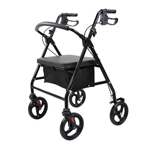 Youyi Foldable Four-<b>Wheeled</b> <b>Walker</b> <b>With</b> <b>Seat</b> And Storage For Seniors Mobility Aid - Product Image 5