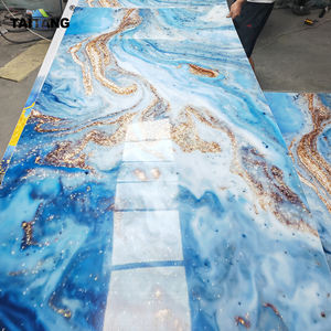 Panel de pared de mármol Guangzhou <span class=keywords><strong>Efecto</strong></span> de mármol Laminas 3D Para pared 4 pies de ancho X 9 pies de alto - Product Image 1