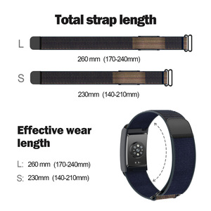 Correa de reloj de nailon 2026 de 24 mm, lavable, de tela elástica, estilo oficial, pulsera de repuesto exclusiva para <span class=keywords><strong>Amazfit</strong></span> Helio - Product Image 4
