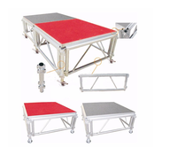 Escenario de armazón rectangular ligero de aleación de aluminio para bodas y conciertos al aire libre con dimensiones personalizadas
