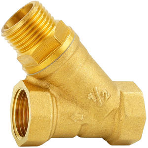 Válvula de Prefiltro Tipo Y Totalmente de Cobre para Agua de Grifo Doméstica de 4/6/1 Pulgadas para Calefacción por Suelo Radiante y Válvula de Drenaje de Purificador de Agua - Product Image 1