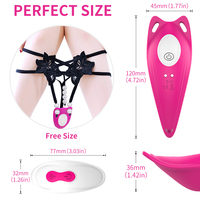 Ferngesteuerter Unsichtbarer Tragbarer Vibrator-Slip für Frauen Klitoris-Stimulation Sexspielzeug mit Sex-Unterwäsche