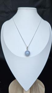 Collier en jadéite naturelle de type classique, plaqué argent 925, certifié NGTC, élégance intemporelle pour femmes - Product Image 3