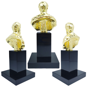 Nuovo Design 2026 Trofeo in Metallo Dorato con Statue di Famosi Storici, Spilla in Latta Fustellata in Alluminio per Forum Accademici, Trofei Souvenir - Product Image 6