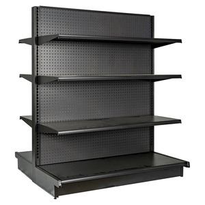 Hàng tạp hóa hai mặt Pegboard Kim Loại Trắng Heavy Duty bán lẻ Kệ hiển thị Gondola siêu thị cho Snack cửa hàng - Product Image 3