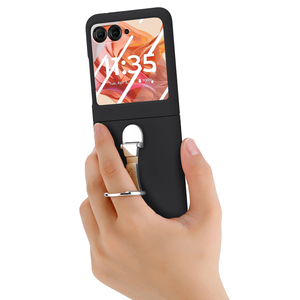 Funda Protectora Rígida para Teléfono <span class=keywords><strong>Motorola</strong></span> <span class=keywords><strong>Razr</strong></span> 50 60 con Anillo Metálico y Soporte - Product Image 4