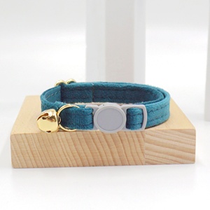 Dropshipping, producto de Venta caliente, <span class=keywords><strong>Collar</strong></span> suave y ajustable de terciopelo para perros y gatos, <span class=keywords><strong>Collar</strong></span> de gato Premium con <span class=keywords><strong>Collar</strong></span> de campana de gato separable - Product Image 6
