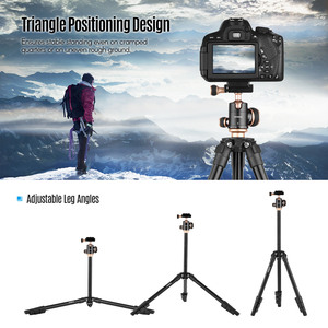 Andoer-trípode portátil Q160SA para cámara de viaje, altura ajustable, soporte completo para <span class=keywords><strong>DSLR</strong></span> - Product Image 3