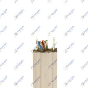 Высокая прочность на растяжение 4x2x24AWG UTP CAT6 Сетевой подъемный дорожный плоский кабель лифта для камеры видеонаблюдения - Product Image 3