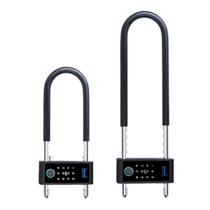 <span class=keywords><strong>U</strong></span>자형 TUYA 스마트 모던 디지털 도어락 지능형 와이파이 지문 비밀번호 유리문 잠금장치 - Product Image 1