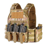 Ensemble de gilet tactique multifonctionnel, combinaison d'entraînement en plein air, tissu Oxford respirant et résistant à l'usure WF008