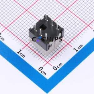 HX 8.5-8.5 WSPT Push Button Switch DIP Switch Double Pole Double Throw No Lock Rectangle Plunger Through Hole - Product Image 2