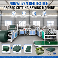 Machine de fabrication de sacs géotextiles non tissés à grande vitesse pour la découpe, la couture et la fabrication de sacs de protection de pentes (sacs géosacs)