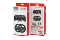 DOBE 4 Pack Switch 2 Racing Steering Wheel Kit Controller Grip untuk Mario Kart Kompatibel dengan Nintendo N-S/N-S 2/N-S Oled JoyCon