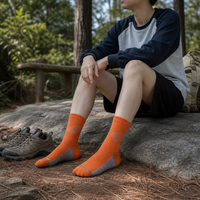 Chaussettes de randonnée respirantes en tricot avec soutien de la voûte plantaire, motif personnalisé, chaussettes OEM