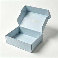 Boîte cadeau personnalisée avec fermeture magnétique, en carton ondulé rose, type boîte d'expédition pour abonnement personnalisé