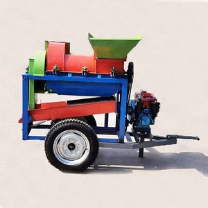 Büyük kapasiteli elektrik mısır daneleme makinesi/dizel tahrikli çok fonksiyonlu tahıl harman - Product Image 3