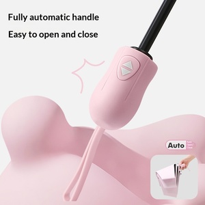 Foldable-Free Three-Fold Ultra-Light Automatic Advertising/Gift <b>Umbrella</b> with Memory Patch Unisex Sunscreen UV Protection - Product Image 4