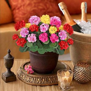<b>Silk</b> <b>Flower</b> Geranium Bouquet 30cm-100cm High Simulation Artificial <b>Flowers</b> For Home Wedding Decorations - Product Image 3