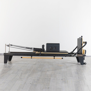 Reformer de Pilates de Aluminio Negro, Portátil, con Estructura de Aleación, para Gimnasio en Casa, Estudio, Fitness, Yoga y Ejercicio, Suministros de Pilates - Product Image 2