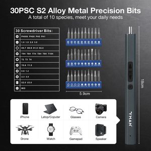 2025 Factory Direct Sustainable Plastic High-<b>Torque</b> Rechargeable Mini Electric Screwdriver <b>Set</b> New Modern Complete Smart Home - Product Image 3