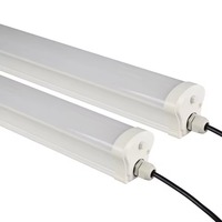 Lámpara LED Tri-Proof de Plástico de 20W/40W/50W IP66 de 120CM, Impermeable, para Almacenes, Estacionamientos, etc.