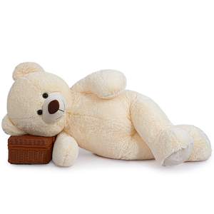Anpassbarer Riesiger Kuscheliger Plüsch-Stofftier Teddybär mit Schleife Perfektes Geburtstagsgeschenk für Kinder mit PP-Baumwolle - Product Image 2