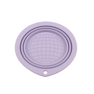 Tazón de silicona para limpieza de <span class=keywords><strong>brochas</strong></span> de maquillaje, herramienta de belleza portátil de mano, limpiador de <span class=keywords><strong>brochas</strong></span> de belleza, almohadilla de limpieza de cerdas - Product Image 6