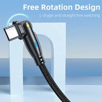 Câble de données personnalisé 180 rotation de haute qualité 1M 2M usb c type c 3A 100w câble de charge rapide pour Iphone Samsung xiaomi câble de chargeur