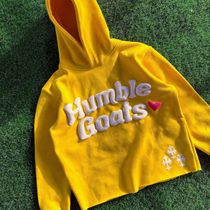 Sudadera con capucha Unisex de alta calidad con estampado 3D Puff Jogger, ropa informal deportiva esencial, Algodón puro, cuello redondo, verano personalizable - Product Image 2