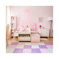Puzzle en mousse EVA lavable pour enfants Tapis Tatami Tapis de jeu rampant en peluche douce Protection contre la chaleur pour salon Salle de bain Tufté