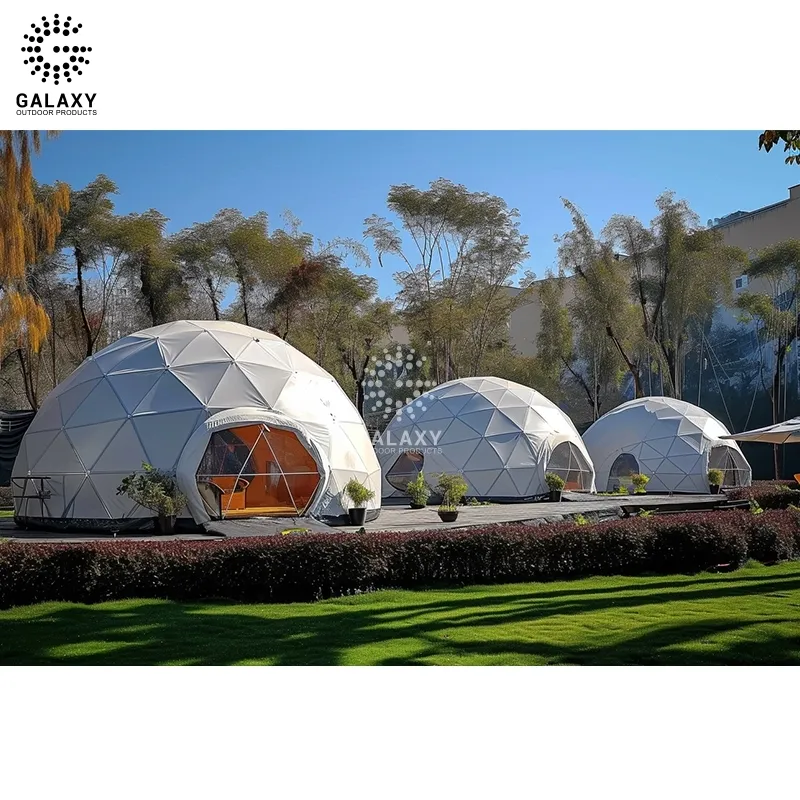 Ventilation élégante ultra légère fabricants gonflable hermétique igloo camping tente dôme géodésique en autriche