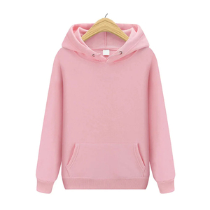 Nouveau sweat à capuche rose pour homme, 100 % coton de haute qualité, coupe oversize, personnalisé, style streetwear automne, en molleton uni - Product Image 1