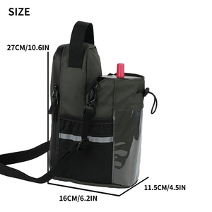 Bolso bandolera magnético para gimnasio con logotipo personalizado, bandolera impermeable, soporte para botella de agua, bolsas deportivas con cremallera y bolsillo para teléfono - Product Image 2